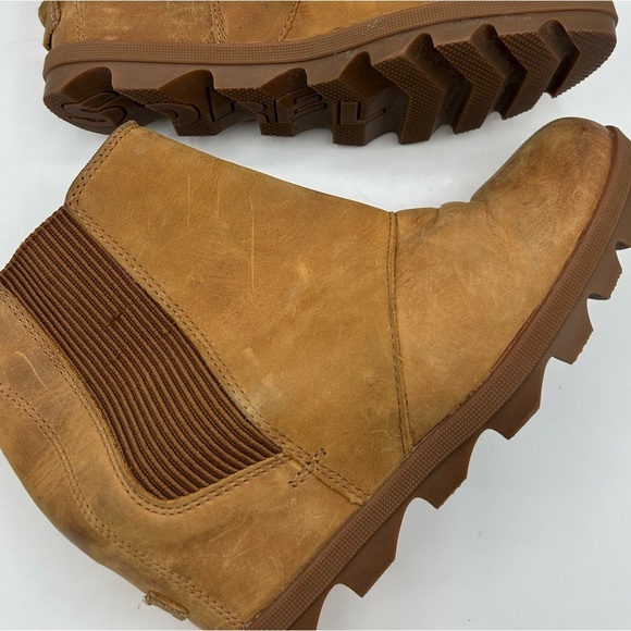 Sorel Joan of Arctic™ Wedge II Chelsea Wedge Platform Bootie Boot Camel brown - Picture 8 of 11